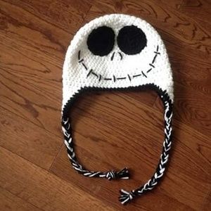Jack skellington crochet hat